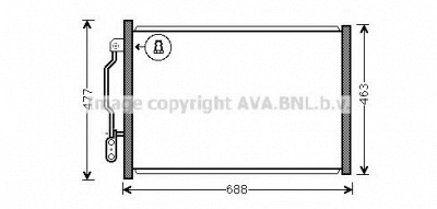AVA QUALITY COOLING ms5605 -  Конденсатор, кондиционер